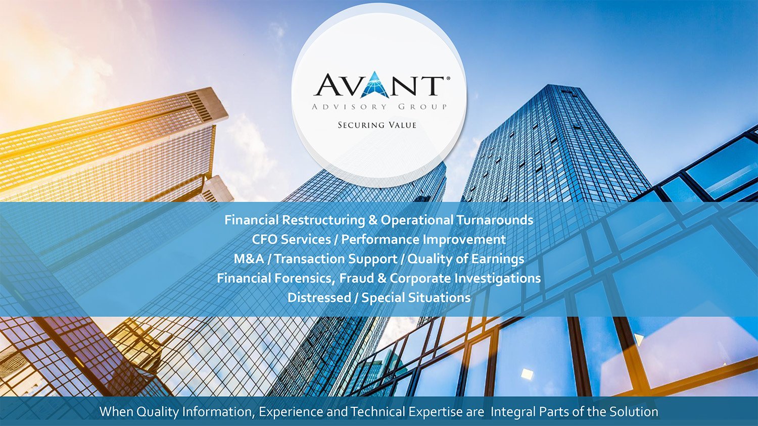 Avant Advisory Group Distressed Turnarounds  Restructuring 5 15 2021JD 1