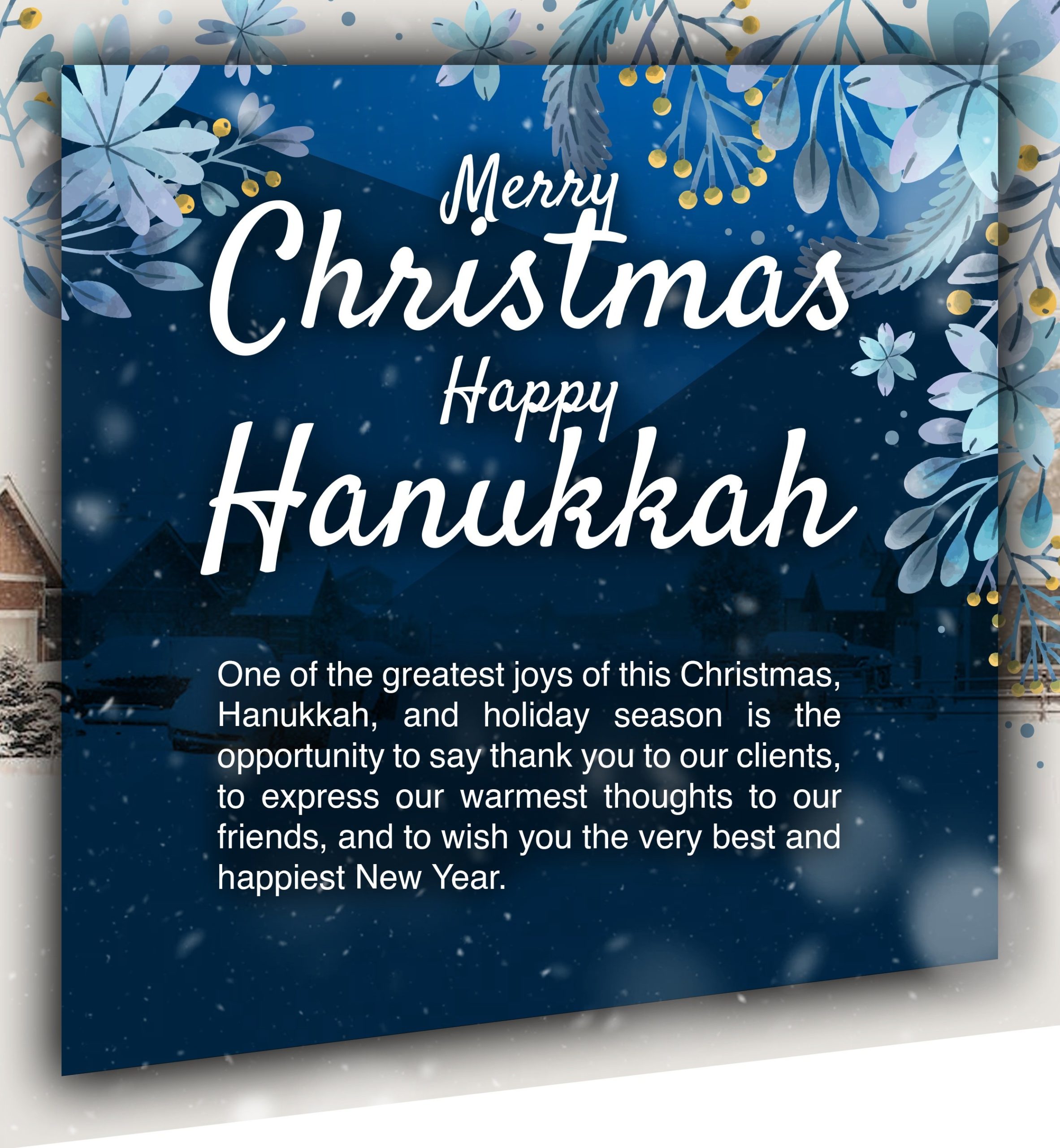 Avant® Advisory Group Wishes You a Merry Christmas and Happy Hanukkah