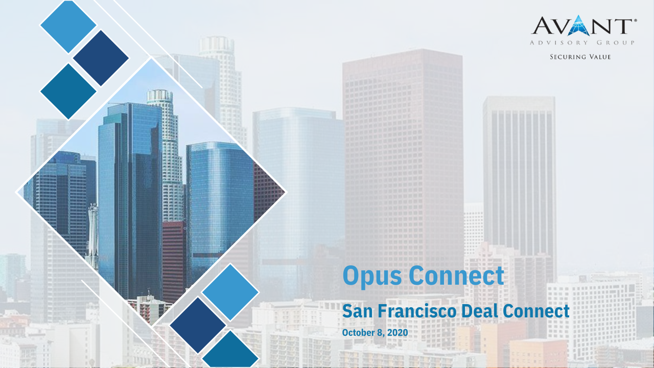 OpusConnect SanFranciscoDealConnect10.8.2020